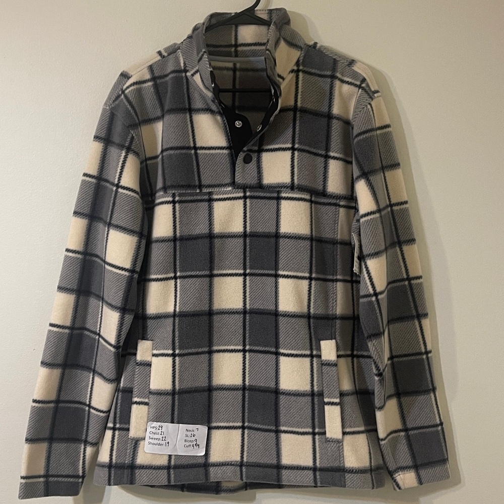 Plaid Fleece Pullover